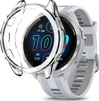 Produktbild von Strap-it TPU-Schutzhülle - weiche Hülle passend für Garmin Forerunner 265 - transparent