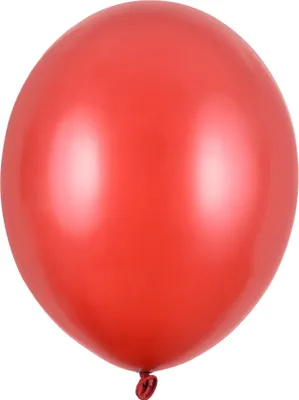 Produktbild von 100 Stk. Luftballon Ø30cm "Uni Metallic" | Kirschrot