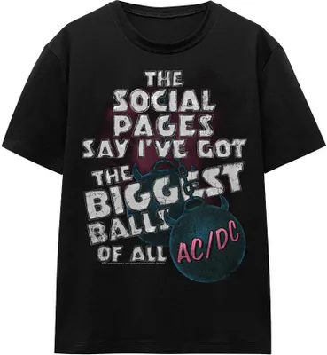 Immagine prodotto di AC/DC - Maglietta "Big Balls" per uomo/donna Unisex TV15409 (L) (Nero)