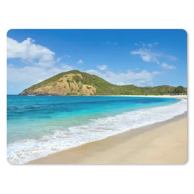 Produktbild von MuchoWow® Mauspad Mousepad Meer - Tropen - Strand - Pflanzen 23x19 cm - Mousepads - Maus Mat - Pad - Mausunterlage - Schreibtischunterlage - Mauspad