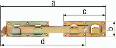 Immagine prodotto di GAH Alberts Copri cancello doppio L/R utilizzabile 423x70x180x333mm foro-Ø5mm 12 - 210625