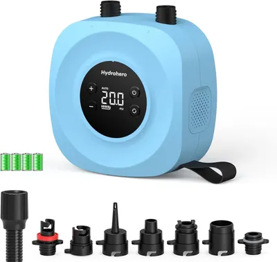 Produktbild von Elektrische Paddleboard-Pumpe, wiederaufladbare 20 PSI Hochdruck-SUP-Pumpe, intelligente Zweistufen-Aufblas- und Entlüftungsfunktion, automatische Abschaltung für Stand-Up-Paddleboards