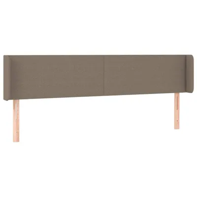 Produktbild von vidaXL Kopfteil mit Ohren Taupe 183x16x78/88 cm Stoff