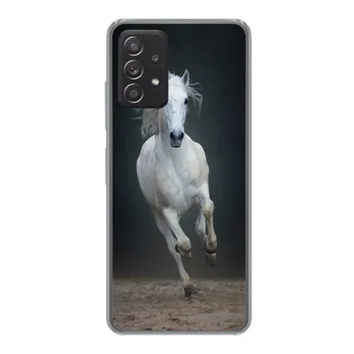 Produktbild von MuchoWow® Handyhülle Schutzhülle Hülle für Samsung galaxy a73 Pferd - Pilz - Sand Silikon Softcase Handy Hülle - Handyhülle