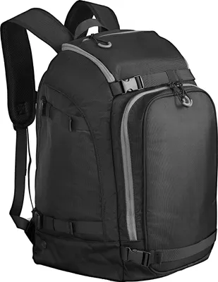 Produktbild von SucceBuy Skitasche, 55 L, Reiserucksack für Snowboardstiefel, Skischuhtasche aus robustem 1680D Oxford-Gewebe, Tasche für Ski, Snowboard, Helm, Brille, Handschuhe und Zubehör (schwarz)