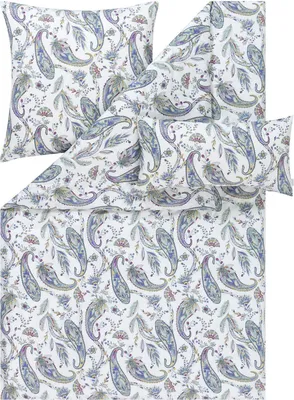 Produktbild von Estella Ateliers Bettwäsche-Garnitur-Schweizer Premium-Satin Dariana  Farbe multicolor Größe 135x200+80x80+40x80