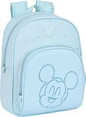 Zdjęcie produktu dla Mochila Escolar Mickey Mouse Clubhouse Baby Azul claro 28 x 34 x 10 cm