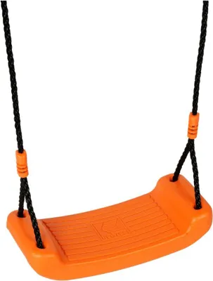 Produktbild von KETTLER Einzelschaukel SINGLE Grau/ Orange | Perfekt für kompakte Gärten | Sicher und Robust | Wetterfest | Ideal für langanhaltenden Spielspaß