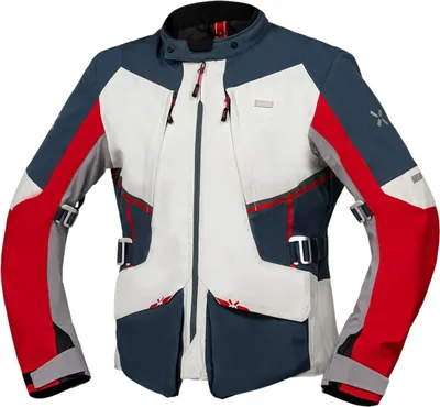 Produktbild von iXS Tourster-STX 1.0 Laminatjacke hellgrau-blau-rot M
