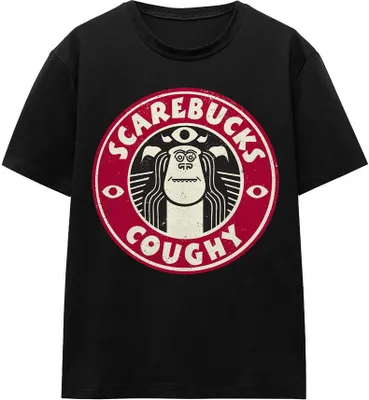 Imagen del producto de Monsters at Work: Camiseta "Scarebucks Coughy" para hombre/mujer, uni, modelo TV17376 (talla XL), color