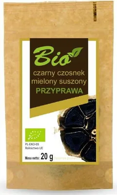 Produktbild von GEMAHLENER, GETROCKNETER SCHWARZKNOBLAUCH, GLUTENFREI, , 20 g – PRZETWORY Z NATURY