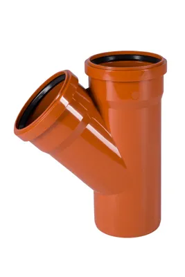Produktbild von KG Rohr Abzweig 110, Abwasserrohr Abzweig DN 110, 45 Grad