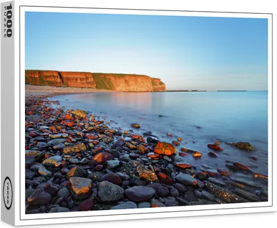 Produktbild von raxxa Premium-Puzzle "Strand auf Helgoland im Morgenlicht", 1000 Teile