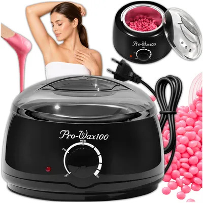 Produktbild von KRUMAD Wachswärmer 100W mit Temperaturregler, Wachsgerät zur Haarentfernung, Waxing Set für Wachsperlen & Warmwachs, Wax Pot