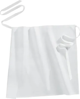 Produktbild von Bistro-Schürze/Vorbinder, 100 % Baumwolle, Größen und Farben wählbar : Weiß, 50 cm Variante: Weiß, 50 cm