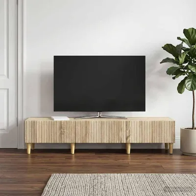 Obrázek produktu pro vidaXL TV skříňka Sonoma dub 147 x 34,5 x 30 cm dřevotřísková deska