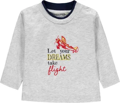 Produktbild von Jungen Langarmshirt, grau, Kanz