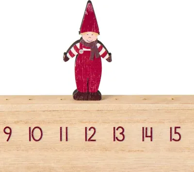 Produktbild von IB Laursen Weihnachtskalender WICHTELMÄNNCHEN 50 cm Weihnachtsdeko