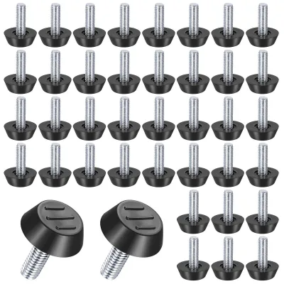 Produktbild von 40 verstellbare Möbelbeine, M6 x 20 mm, Möbelbeine mit Gewinde