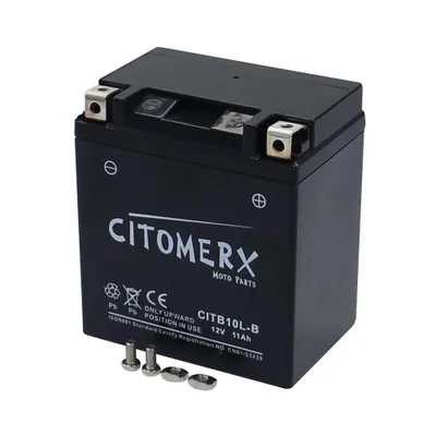 Obrázek produktu pro Gelová baterie CIT YB10L-A2, 12 V 11 Ah, kladný pól vpravo, DIN 51112
