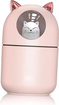 Image de Humidificateur Mini USB silencieux avec lumière LED colorée pour le bureau, la chambre, la voiture, rose