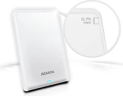 Productafbeelding van ADATA AHV620S-1TU3-CWH, 1 TB, 2,5 inch, 3.2 Gen 1 (3.1 Gen 1), Wit