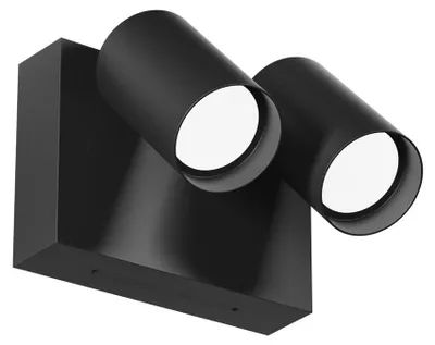 Produktbild von GES2074 Wandleuchte aus anthrazitfarbenem Aluminium, 18 W LED, einstellbare Farbtemperatur (3000 K/4000 K/6500 K), Schutzart IP65, Gealuce