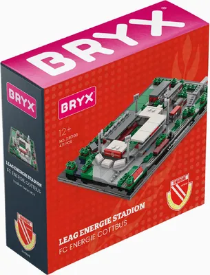 Produktbild von BRYX LEAG Energie Stadion FC Energie Cottbus Modell 417 Teile Klemmbausteine