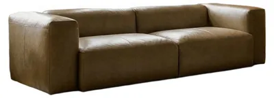 Produktbild von KAWOLA Sofa CELESTE 4-Sitzer Leder camel