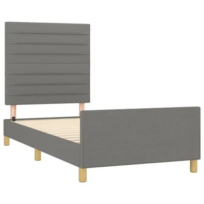 Immagine prodotto di Giroletto senza Materasso Grigio Scuro 100x200 cm Tessuto