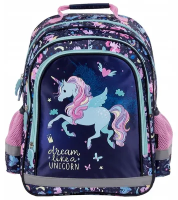 Produktbild von Derform PL15BJR13 Schulrucksack Einhorn Mädchen 1. Klasse