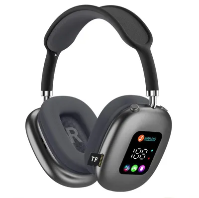 Produktbild von Drahtloses Bluetooth-Headset mit RGB-Digitaldisplay, Kartenlesegerät, langer Akkulaufzeit und HiFi-Kopfhörern