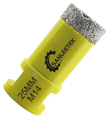 Produktbild von Diamant-Tegelbohrkrone 25 mm, vakuumgelötet, M14 Gewinde, für Keramik und Granit
