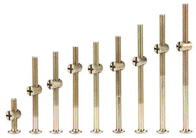 M6 Sechskantmuttern 10 Stück Edelstahl flacher Kopf 30-120mm