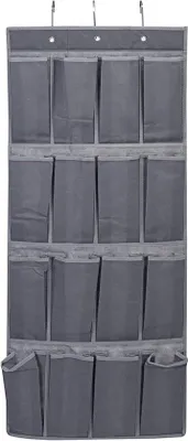 Zdjęcie produktu dla Wieszak z przegrodami, szary, 45 x 110 cm, 16 przegródek, system składany