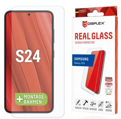 Zdjęcie produktu dla Displex 01895, Samsung, Galaxy S24, Galaxy S25, Aplikacja na sucho, Odporny na kurz, Odporny na uderzenia, Odporny na zadrapania, Odporny na wstrząsy, Przezroczysty, 1 szt.