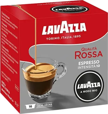 Zdjęcie produktu dla Lavazza A Modo Mio, Kapsułka kawy, Kawa, Średnie palona, A Modo Mio, 16 szt., 120 g