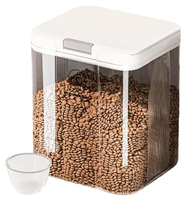 Image de Distributeur de nourriture pour animaux de 5 litres avec couvercle hermétique