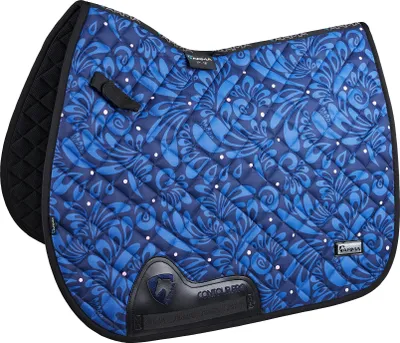 Productafbeelding van ARMA - Zadeldek "Hyde Park", Paisley-motief, artikelnummer ER2032 (15 inch - 16,5 inch), marineblauw