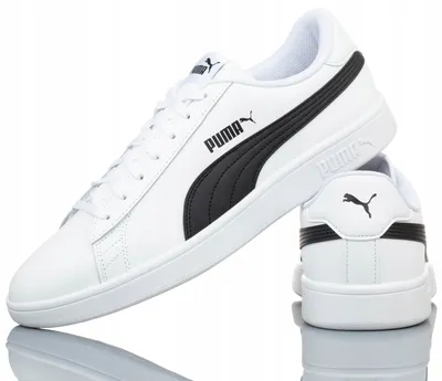 Produktbild von Puma Retro Sneaker Echtleder 'Smash v2 L'  puma white - puma black, Neutral EU:41 EU