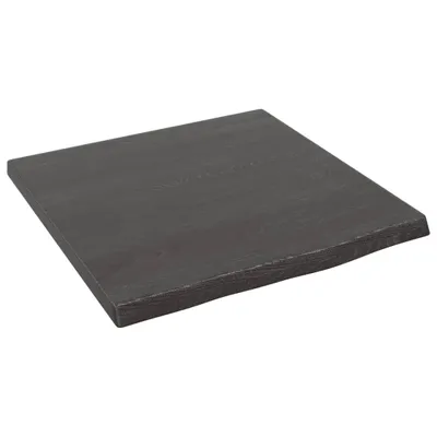Immagine prodotto di vidaXL Mensola a muro marrone scuro 40x40x2 cm in legno massiccio di rovere trattato