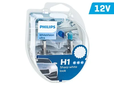 Obrázok produktu pre Halogenové svetlá Philips WhiteVision ultra H1 12V 55W + W5W 12V 5W
