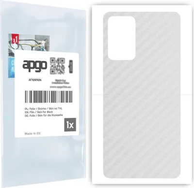 Produktbild von apgo Rückseite Schutzfolie für Samsung Galaxy A72 5G -  Hinten Schutzfolie Carbon Transparent (durchsichtig), Rückseite Folie schützt vor Kratzern und Fingerabdrücken
