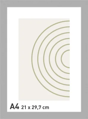 Produktbild von accent by nielsen Holz Bilderrahmen Velino, Silber, 21 x 29,7 cm (A4)