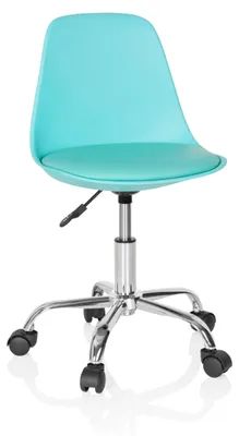 Produktbild von hjh OFFICE Kinderdrehstuhl FANCY II Schreibtischstuhl für Kinder höhenverstellbar ohne Armlehnen Kunstleder