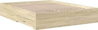 Immagine prodotto di Giroletto Cassetti Rovere Sonoma 160x200 cm Legno Multistrato