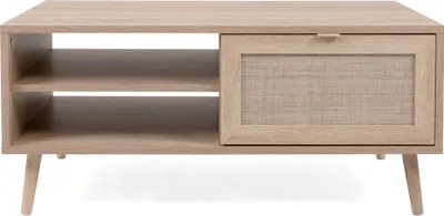 Produktbild von Finori Couchtisch Bali 55A Sonoma-Eiche und Raffia-Druck