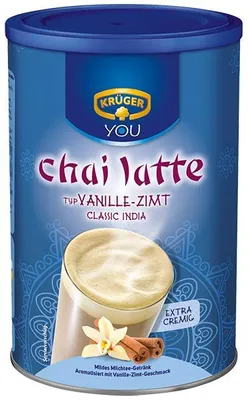 Obrázek produktu pro Krüger Chai Latte Classic India Vanilla Cinnamon Coffee Powder 450g