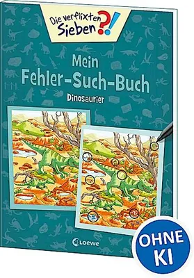 Immagine prodotto di Die verflixten Sieben - Mein Fehler-Such-Buch - Dinosaurier