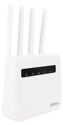 Image de Routeur sans fil 4G LTE avec emplacement pour carte SIM, double bande, débloqué, routeur hotspot WiFi 300 Mbps, 4 antennes, compatible avec les bandes B1, B3, B7, B8, B20, B28, B38, B40 et B41 (Europe et Asie)